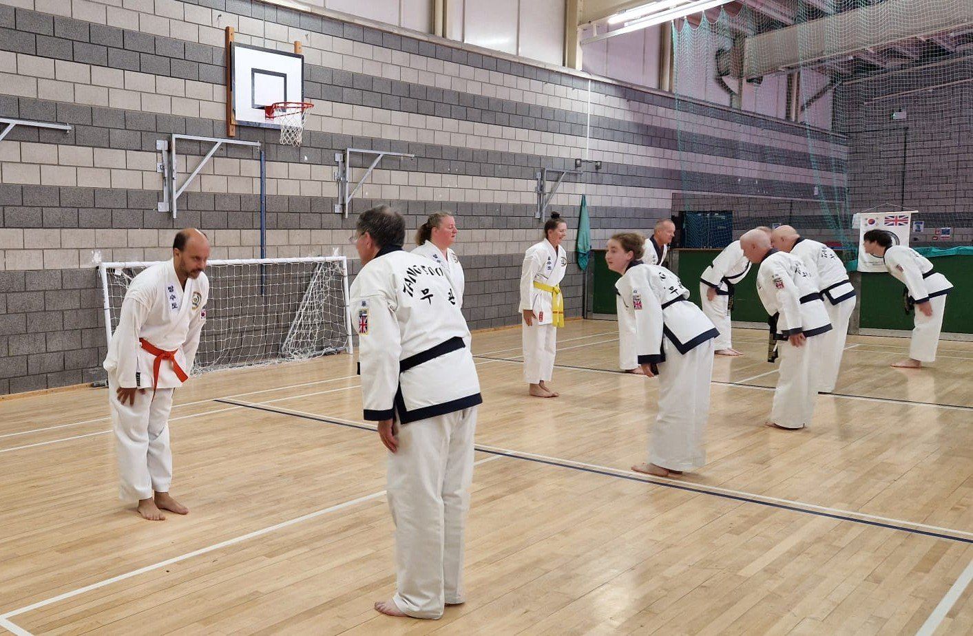 Our members practising sparing.